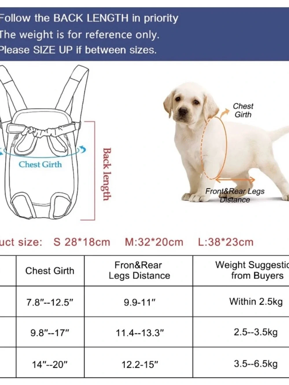 Pet Front Carrier Backpack for Small Dogs and Cats - Black